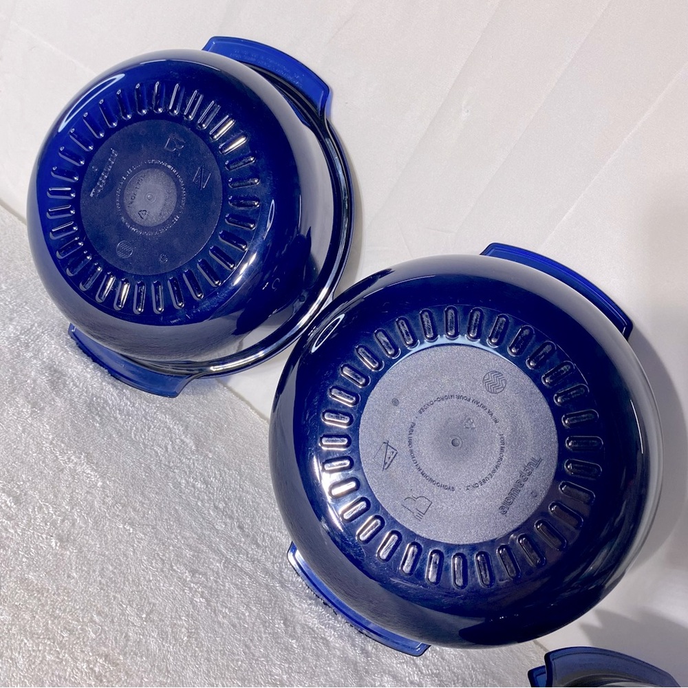 Tupperware Blue Microwave Stack Cooker Set 6Pc - Picture 8 of 16